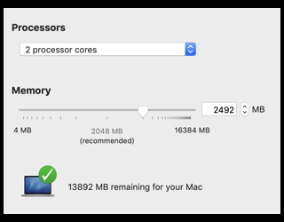 how much ram do i need for vmware on mac